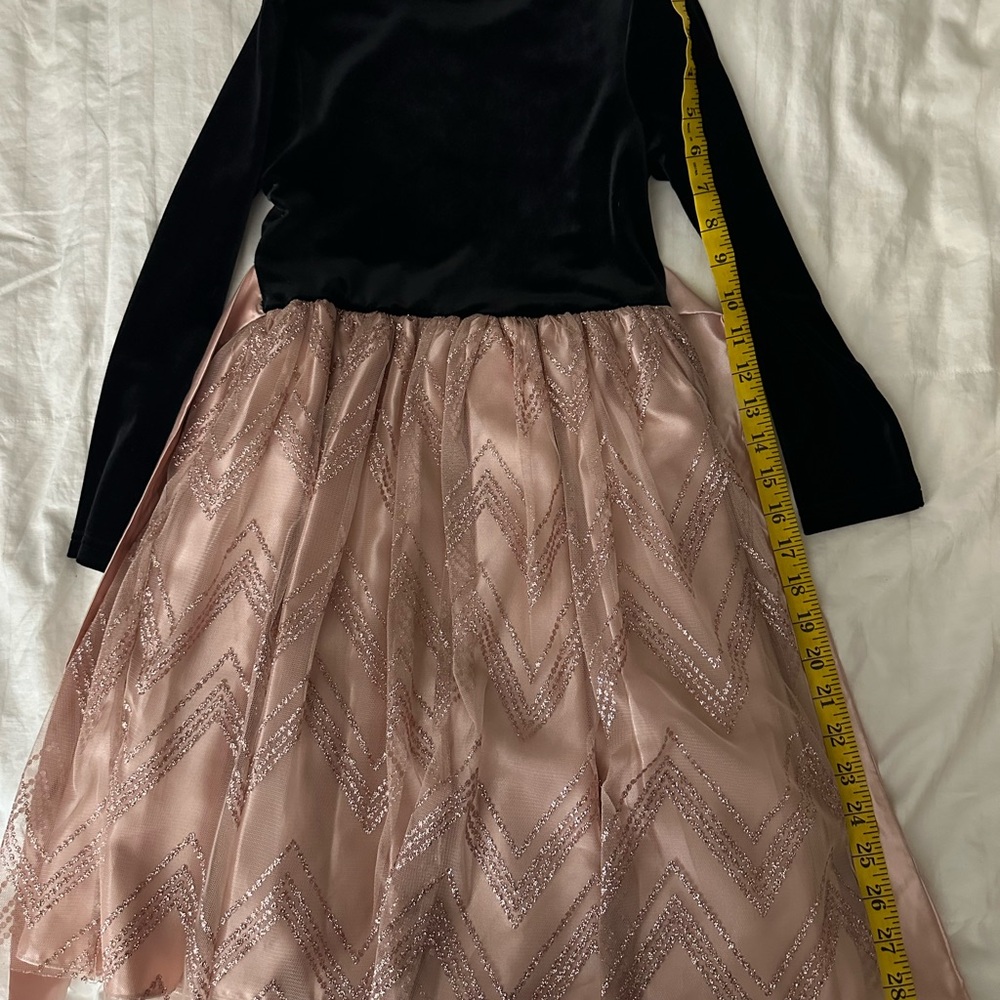 Elegant Black and Pink Dress